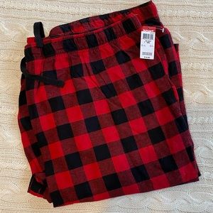 NWT Men’s 3XL XXXL buffalo plaid flannel pajama pants